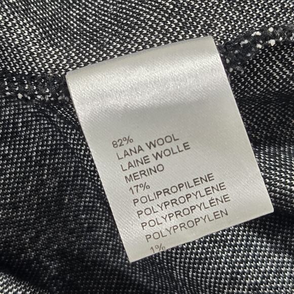 NEWLAND Sweater Womens 1/4 Zip Ski Vintage Wool Blend Made In ITALY Black Large - Picture 10 of 11